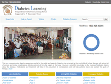 Tablet Screenshot of diabeteslearning.net
